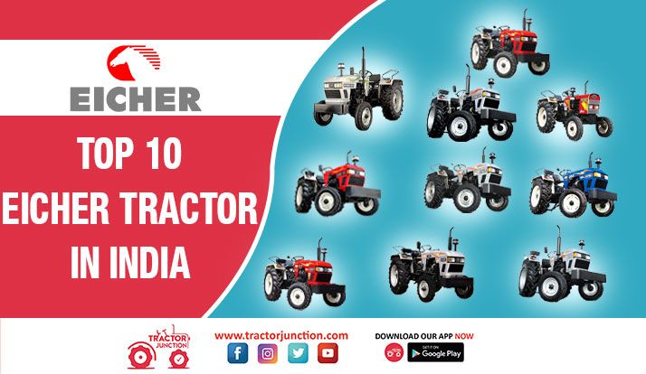 Top 10 Eicher Tractor in India - Infographic