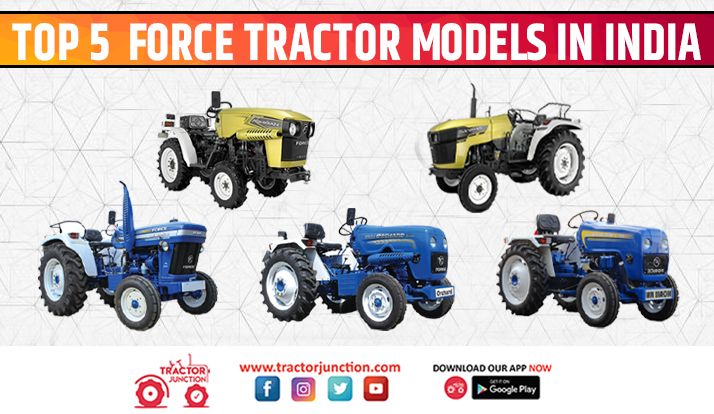 Top 5 Force Tractor Models In India - Infographic
