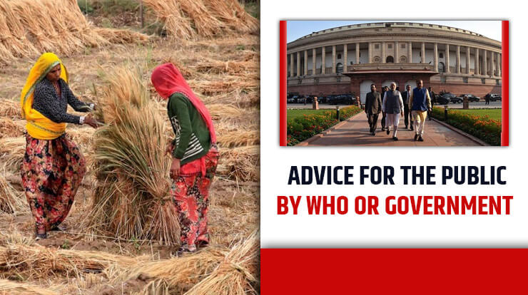 Advice For The Public By WHO Or Government 