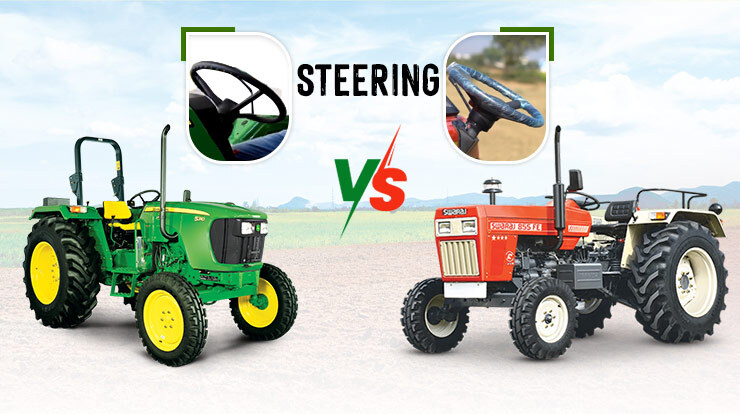 Brakes and Steering - John Deere 5310 vs Swaraj 855 FE