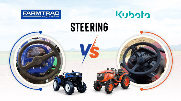 Brakes and Steering of Farmtrac Atom 26 and Kubota NeoStar B2741S 4WD