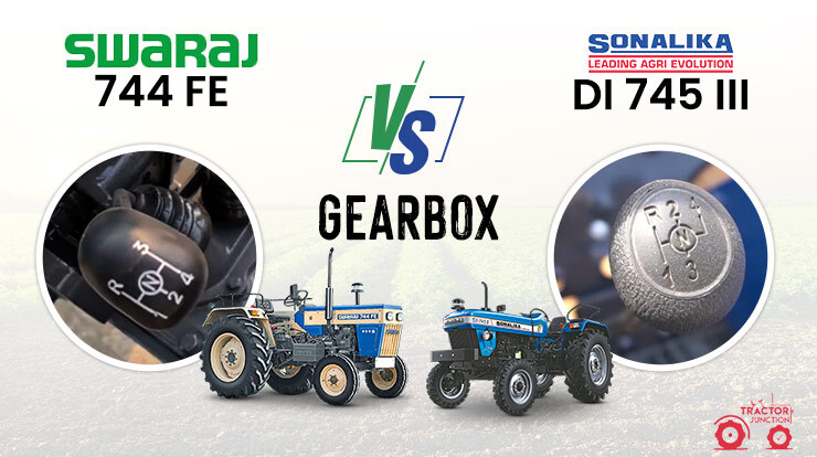 Gearbox, Braking and Steering Comparison Swaraj 744 FE vs Sonalika DI 745 III