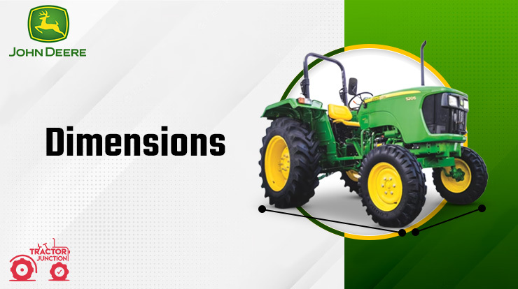 Dimensions and Weight of John Deere 5205