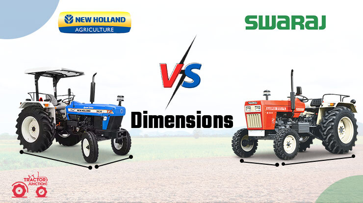Dimensions and Weight of New Holland 3630 Tx Special Edition and Swaraj 855 FE