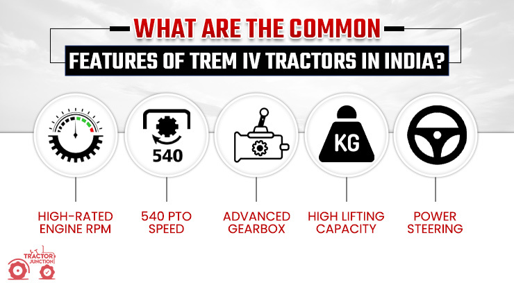 What are the Common Features of TREM IV Tractors in India?