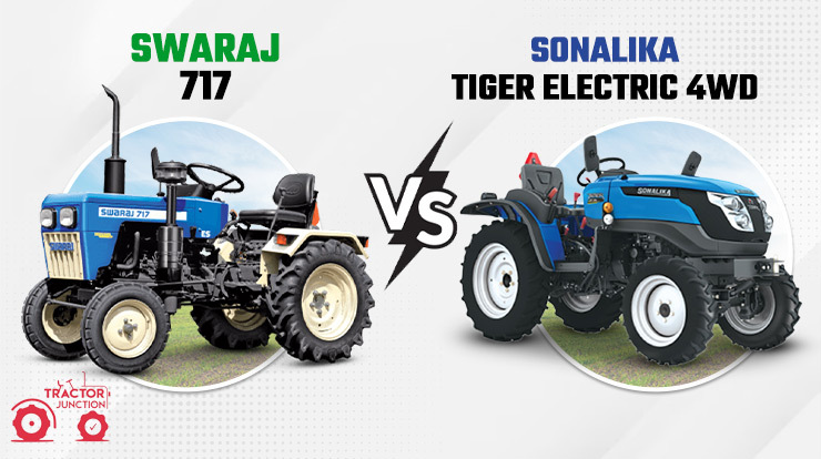 Comparison Between Swaraj 717  vs Sonalika Tiger Electric 4WD