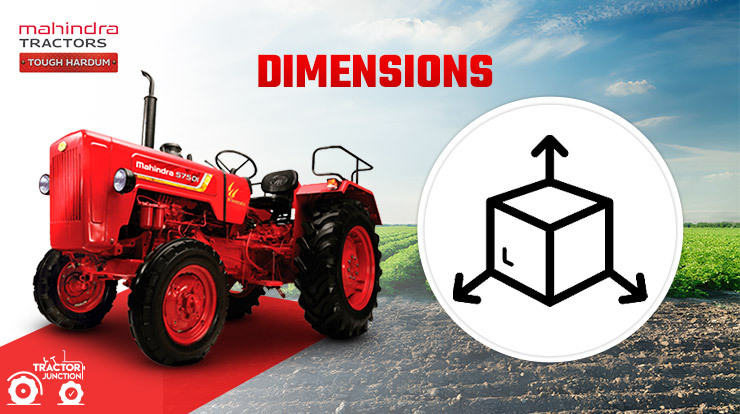 Mahindra 575 DI Tractor Dimensions